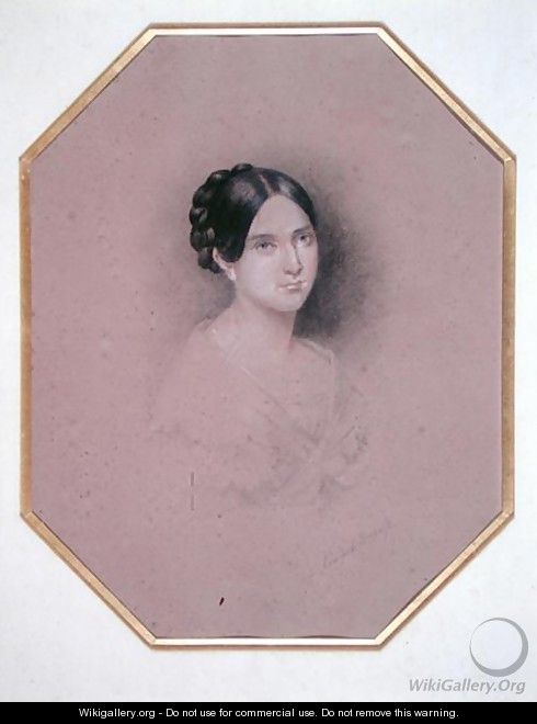 Portrait of Leopoldine Hugo 1824-43 2 - Adele Julie Hugo