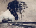 Landscape with Three Trees - Victor Hugo