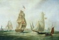 Yachts Racing off the Castle Cowes - William John Huggins