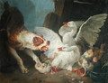 A Dog Attacking Geese - Jean-Baptiste Huet