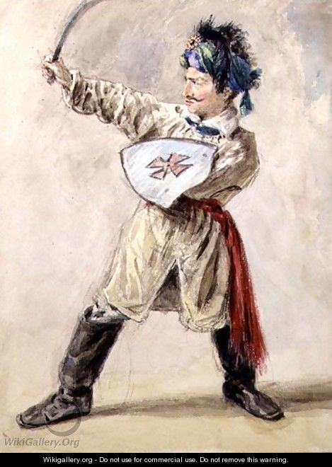 Man in Cossack Costume - William Henry Hunt