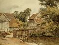 Farmyard with pond - William Henry Hunt