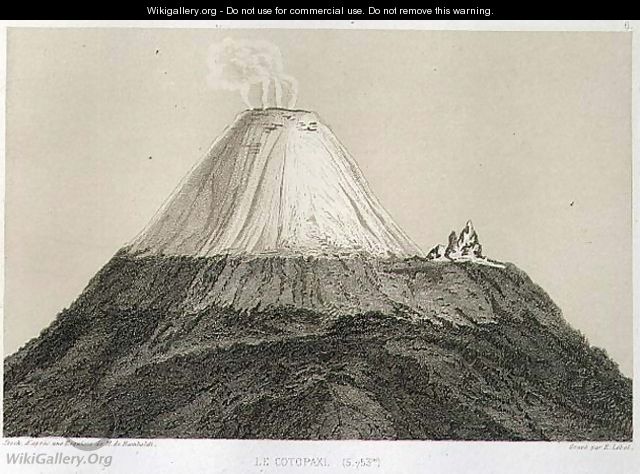 Cotopaxi - (after) Humboldt, Friedrich Alexander, Baron von