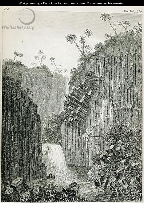 Cascade of Regla near Mexico - (after) Humboldt, Friedrich Alexander, Baron von