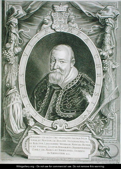 John George I 1585-1656 Elector of Saxony - (after) Hulle, Anselmus van