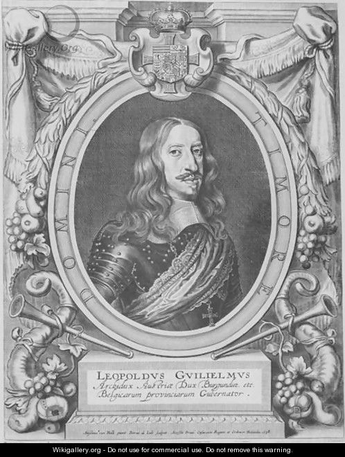 Portrait of Archduke Leopold Wilhelm of Austria 1614-1662 - (after) Hulle, Anselmus van