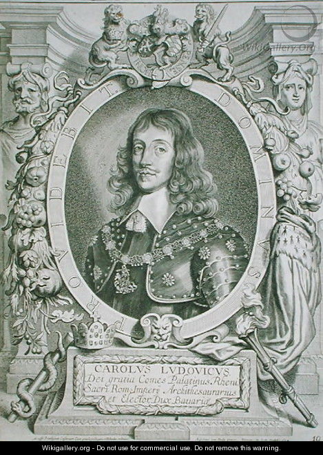 Charles Louis 1617-80 Elector of Palatine - (after) Hulle, Anselmus van