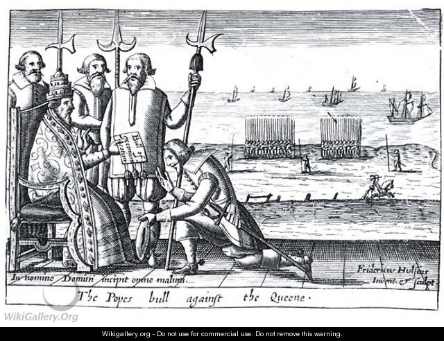The Popes Bull against the Queen in 1570 - Friedrich van Hulsen