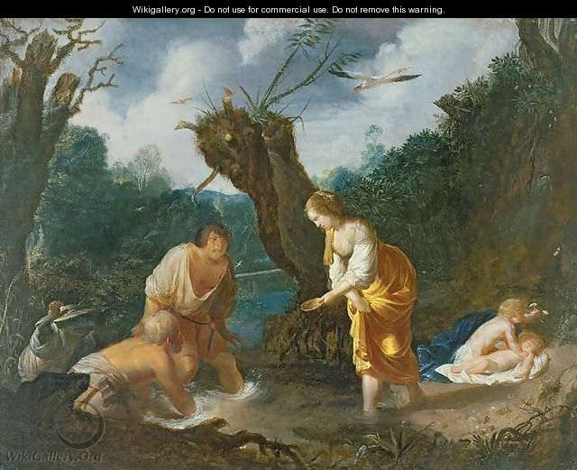 Latona transforming the peasants into frogs - Johann Hulsman