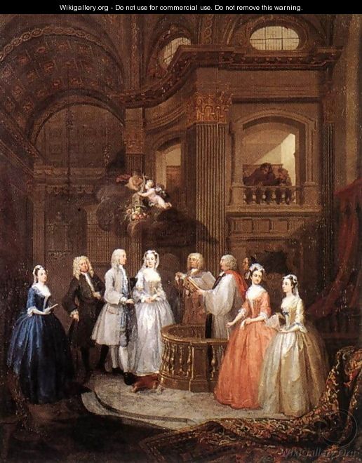 The Marriage of Stephen Beckingham and Mary Cox c. 1729 - William Hogarth