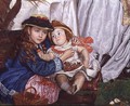 Lady Fairbairn with her Children detail of Constance and James - William Holman Hunt