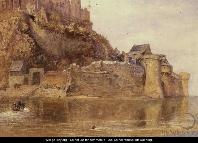 The Ramparts Mont Saint Michel - Alfred William Hunt