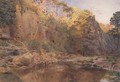 A river landscape - Alfred William Hunt