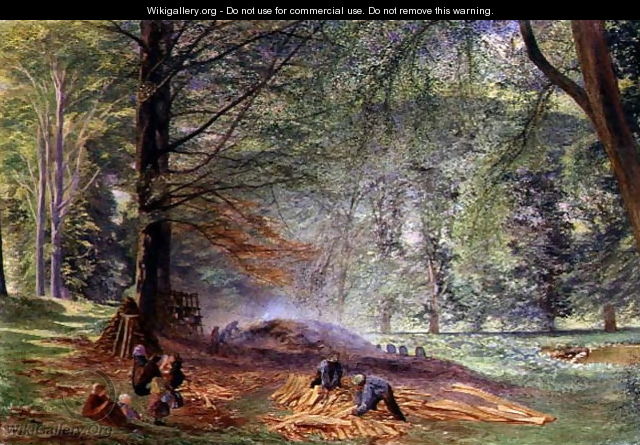 Charcoal Burners in Rokeby Park - Alfred William Hunt