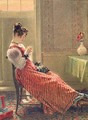 Lady Sewing - William Henry Hunt