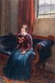 A Lady Reading called Mrs William Hunt - William Henry Hunt