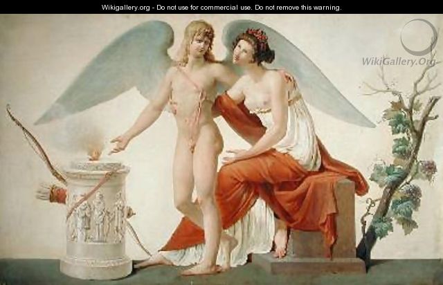 Cupid Inviting Venus to a Sacrifice - Louis Lafitte
