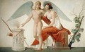 Cupid Inviting Venus to a Sacrifice - Louis Lafitte