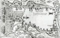 Map illustrating La Rochelle occupied by the Huguenots - Antonio Lafreri