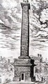 Trajans Column in Rome celebrating the Emperors campaigns in Dacia - Antonio Lafreri