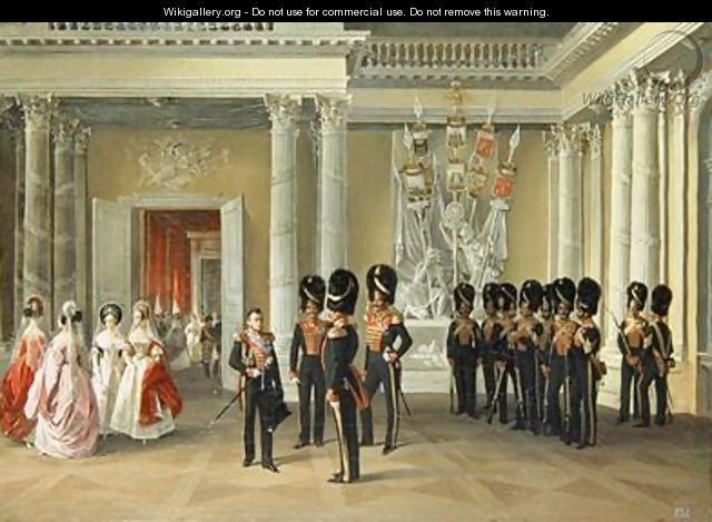 The Heraldic Hall in the Winter Palace St Petersburg - Adolphe Ladurner