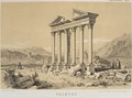 View of a ruined temple Palmyra Syria - (after) Laborde, Leon de