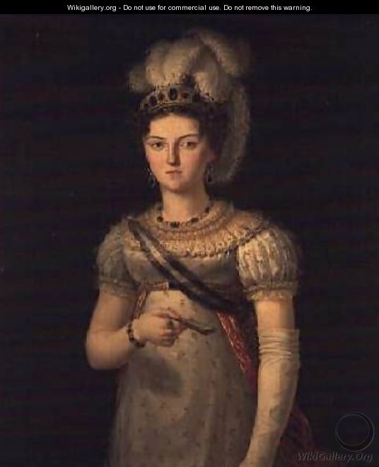 Portrait of Maria Josephine Amalia of Saxony - Francisco Lacoma