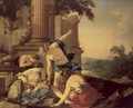 Mercury Entrusts Bacchus to the Care of the Nymphs - Laurent de La Hyre