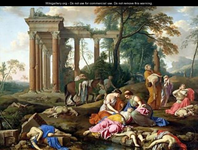 The Death of the Children of Bethel - Laurent de La Hyre