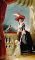 Portrait of Louise Elisabeth de France 1727-59 Duchess of Parma and her son Ferdinand 1751-1802 - Adelaide Labille-Guyard