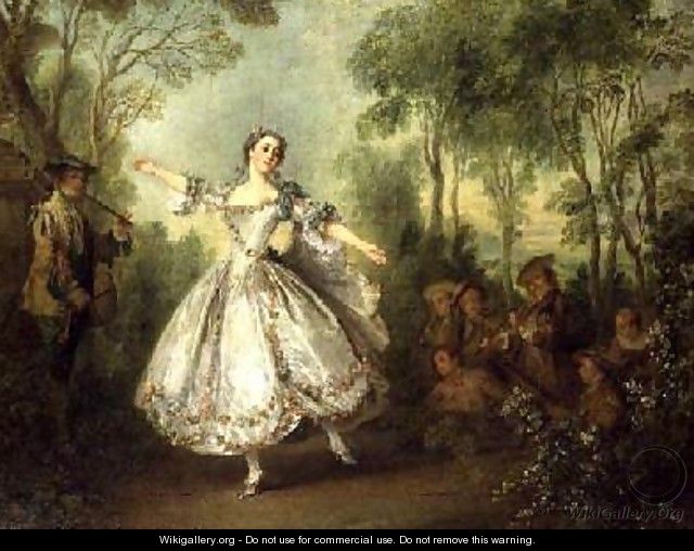 Mademoiselle de Camargo Dancing - Nicolas Lancret