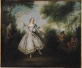 Marie Anne Cuppi 1710-70 known as La Camargo dancing - Nicolas Lancret