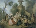 Pastoral Revels La Danse dans un parc - Nicolas Lancret