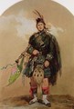 A Piper of the 79th Highlanders at Chobham Camp in 1853 - Eugene Louis Lami