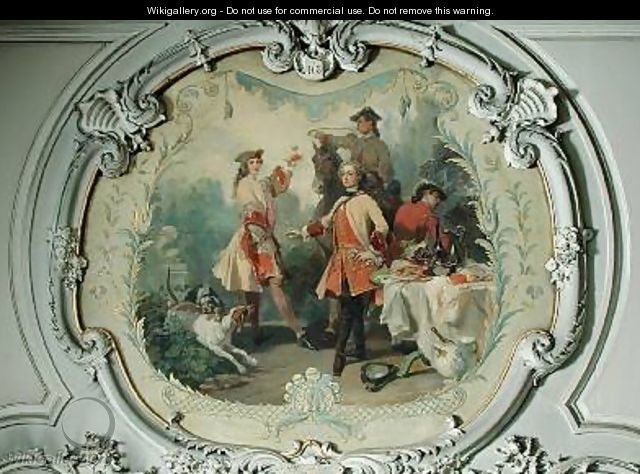 Chantilly in the 18th Century the Hunt Meal - Eugene Louis Lami