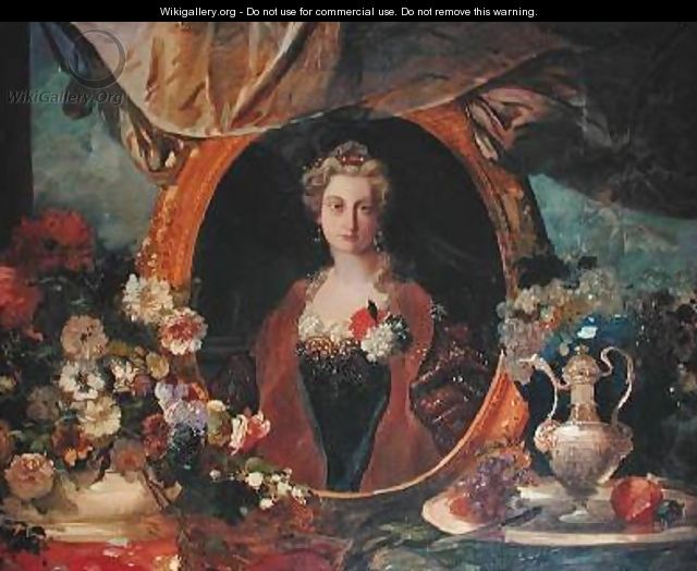 Marie Caroline de Bourbon Sicile 1822-69 Duchess of Aumale - Eugene Louis Lami