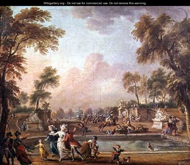 The Charge of the Prince of Lambesc 1751-1825 in the Tuileries Gardens - Jean-Baptiste Lallemand