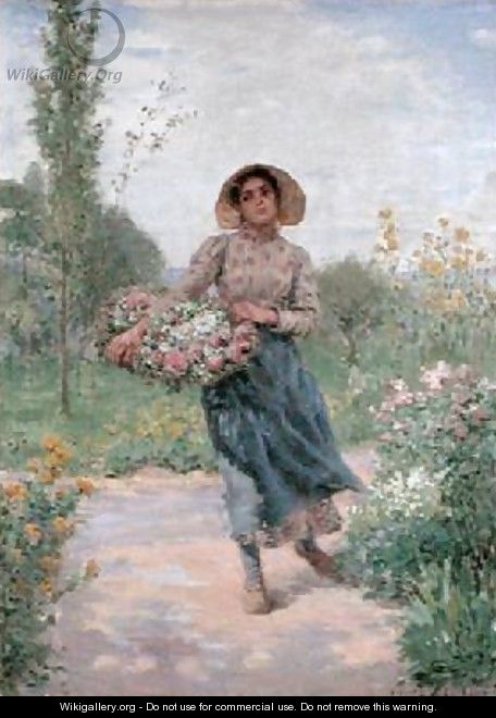 Picking flowers - Albert Lambert