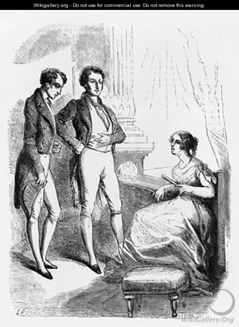 Rastignac introduced to Madame de Nucingen - Laisne