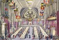 The Common Crier Proclaiming the Toast of Health to Queen Victoria at a Banquet held in the Guildhall - F. Deiezmann