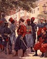 The Last Days of the Colonials in the Trocadero Gardens - Alphonse Lalauze