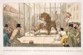 The Fight between the Lion Wallace and the Dogs Tinker and Ball in the Factory Yard in the Town of Warwick - Theodore Lane