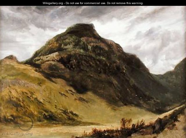 A Highland Landscape possibly a view of Glencoe - Sir Edwin Henry Landseer