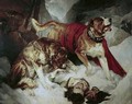 Alpine Mastiffs Reanimating a Distressed Traveller - Sir Edwin Henry Landseer