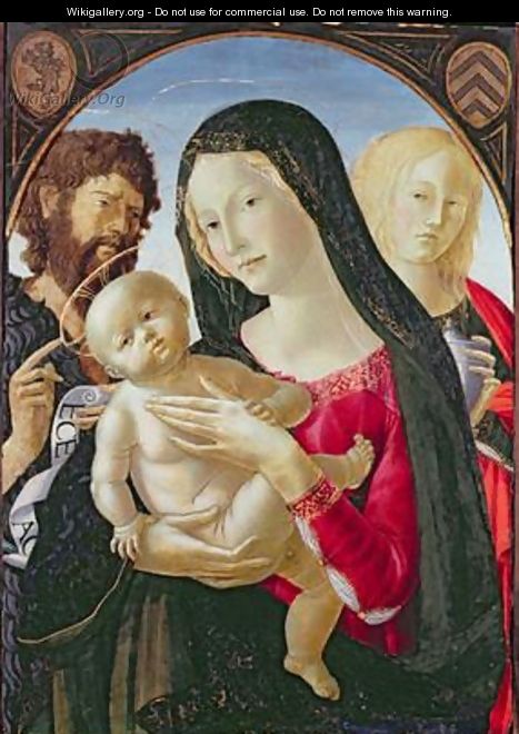 Madonna and Child with St John the Baptist and St Mary Magdalene - Neroccio di (Neroccio da Siena) Landi