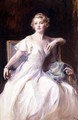 The White Dress a Portrait of Joan Clarkson - Philip Alexius De Laszlo