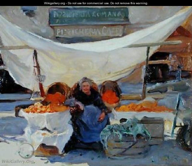 The Orange Seller - Philip Alexius De Laszlo