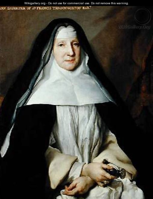 Ann Daughter of Sir Francis Throckmorton - Nicolas de Largilliere