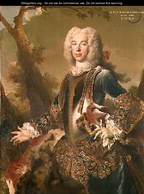 Portrait of Sir Robert Throckmorton - Nicolas de Largilliere