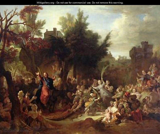 The Entry of Christ into Jerusalem - Nicolas de Largilliere